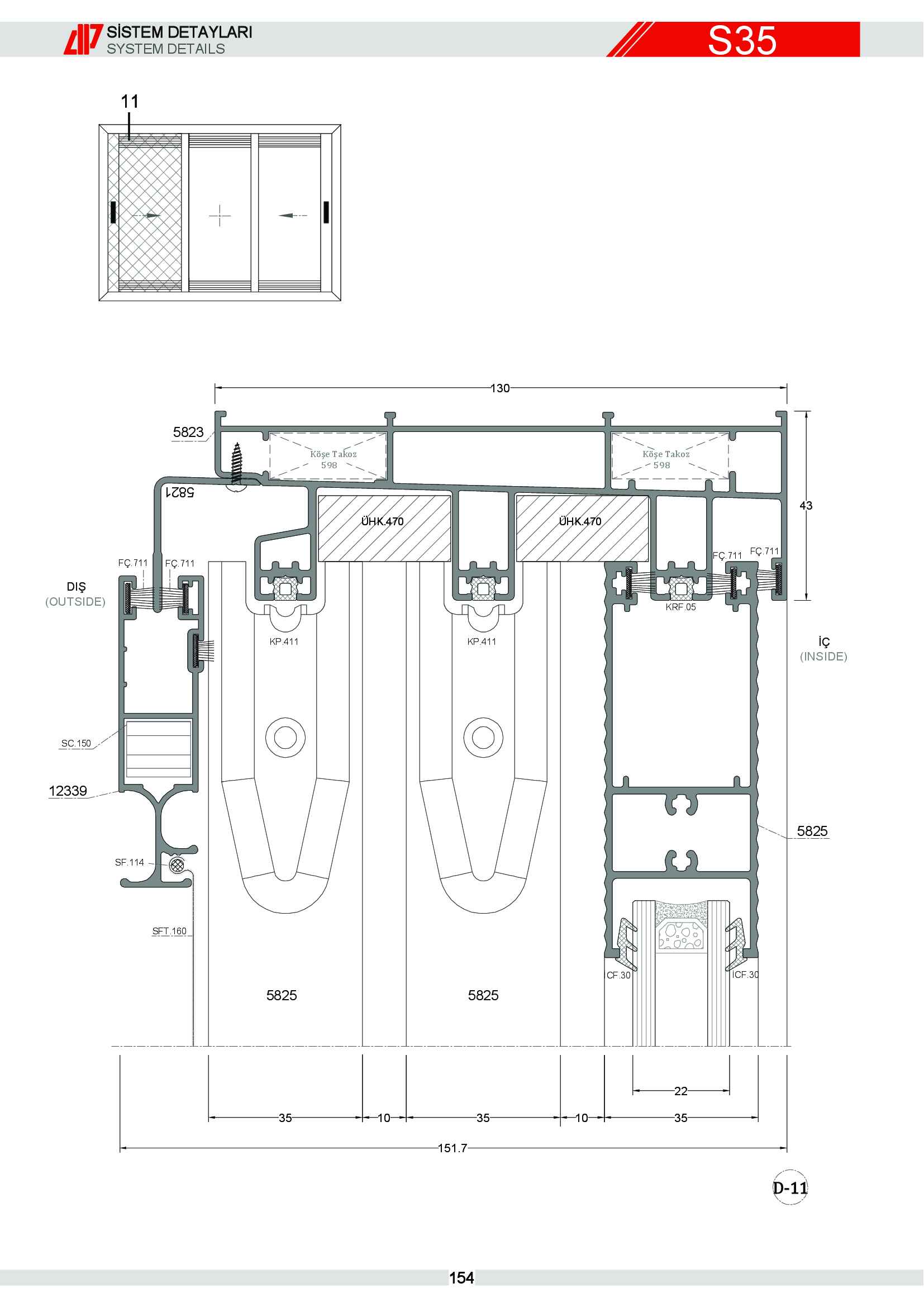Sürme Yalıtımsız Alüminyum 28